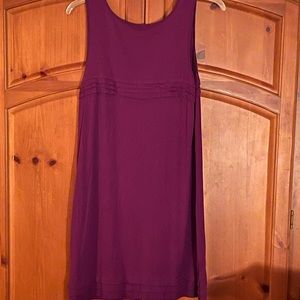 Daisy Fuentes purple large cotton knee length dress. Gently used.